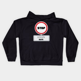 Stop Asian Hate - Japanese Flag Kids Hoodie